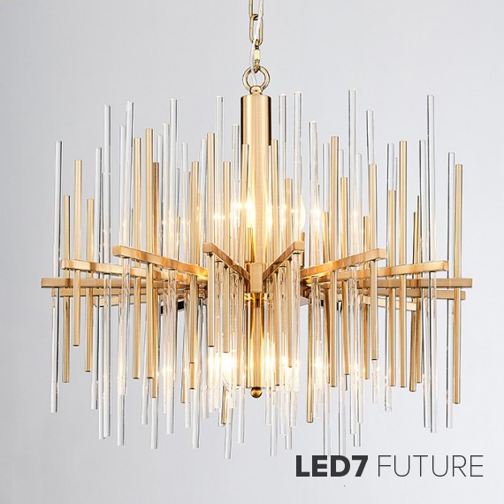 Loft Industry Modern - Crystall Needles Chandelier